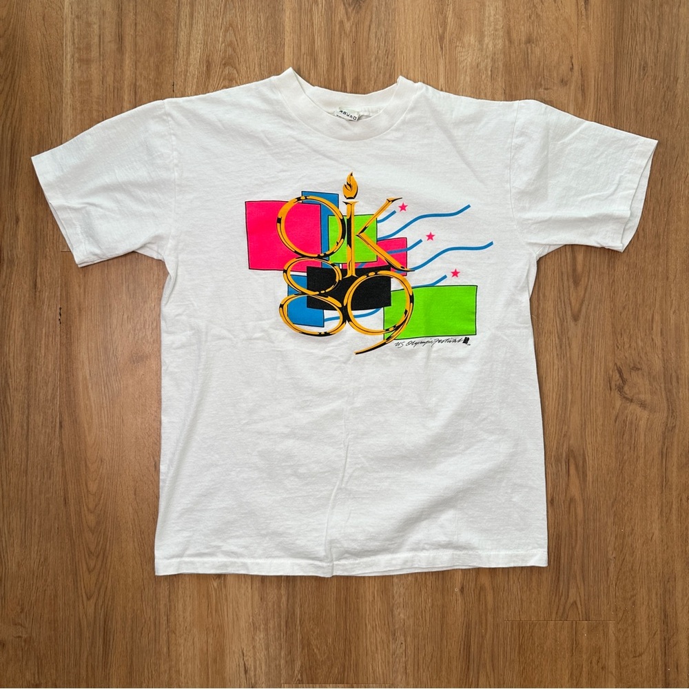 Vintage 1989 Olympic Oklahoma - single stitch sleeve made in USA